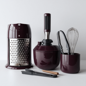 Set Premium Prune – Ustensiles & Accessoires de Cuisine 6-en-1